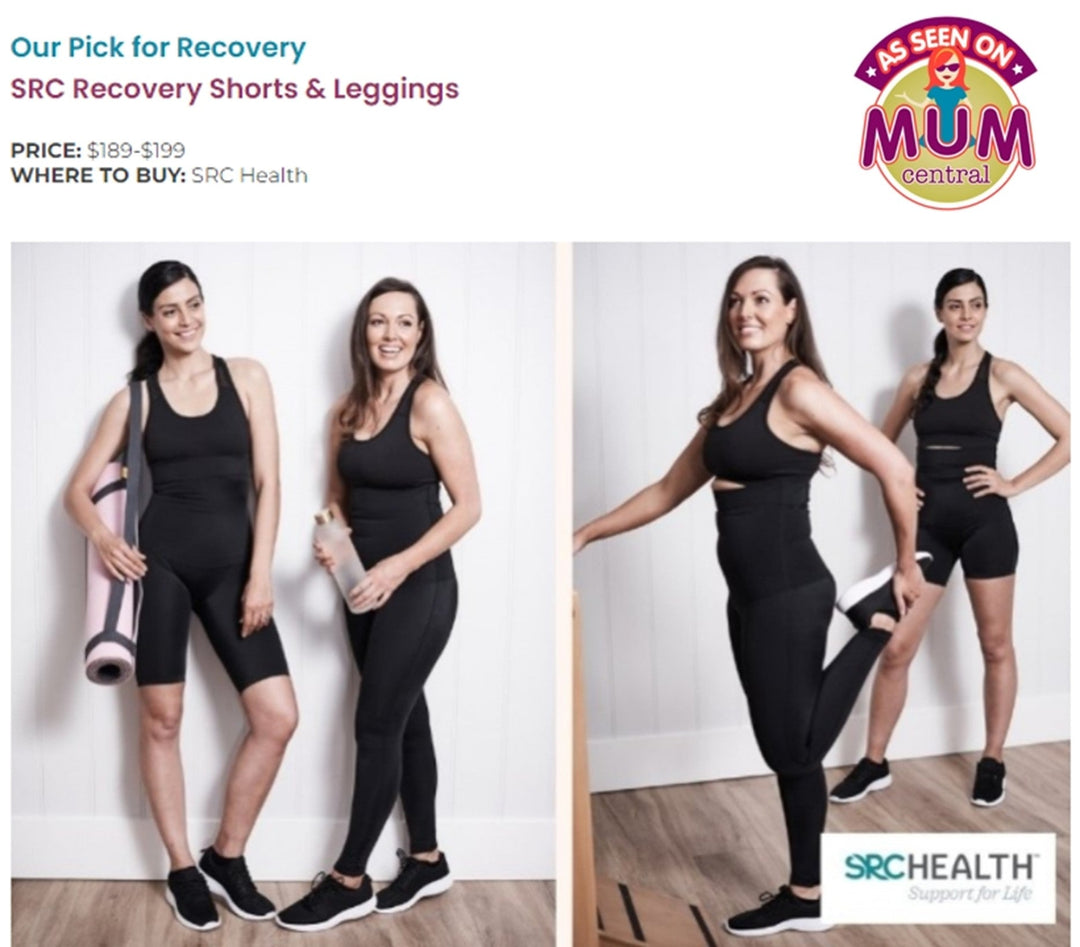 SRC Recovery garments make the list of “Best Maternity Clothes 2022: 11 Gorgeous Must-Haves for Your Growing Bump” by Mum Central” | SRC Health