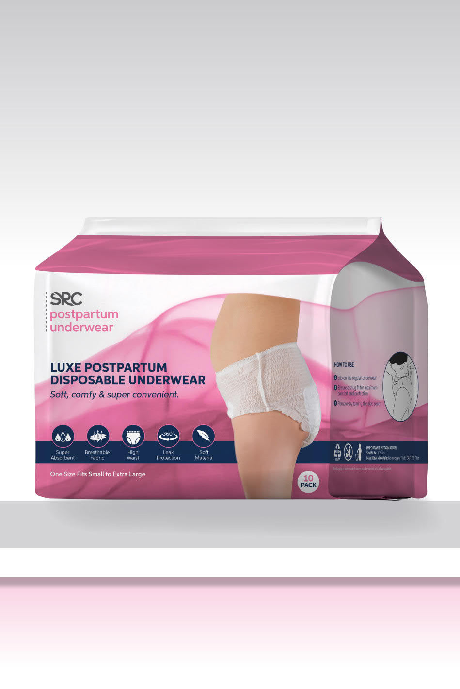 SRC Postpartum Disposable Underwear-10 Pack