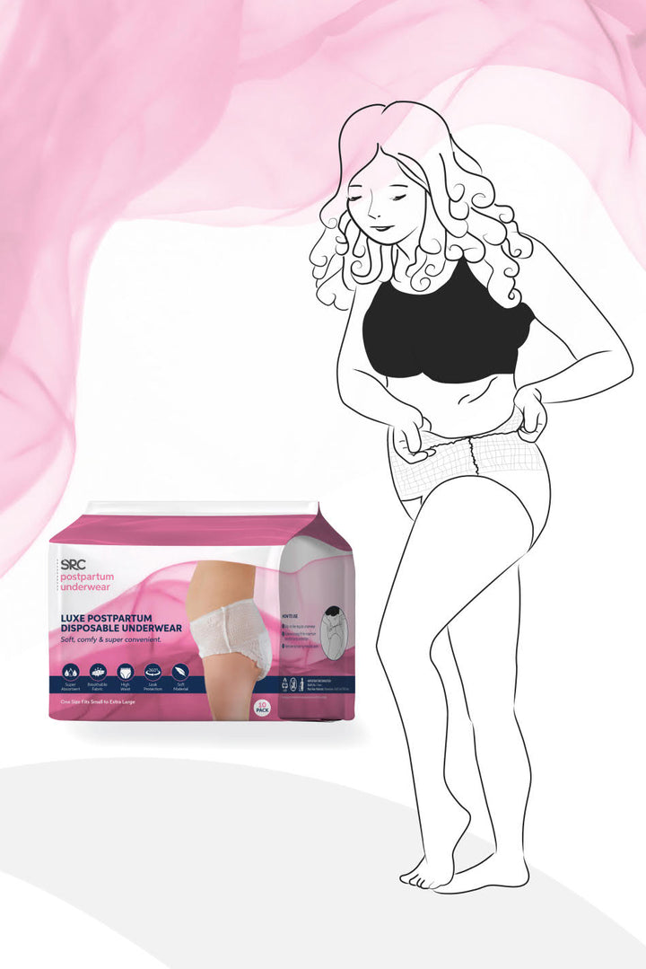 SRC Postpartum Disposable Underwear-10 Pack