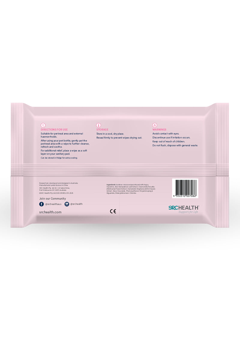 SRC Relief - Postpartum Peri & Haemorrhoid Care Two Pack (120 Wipes)