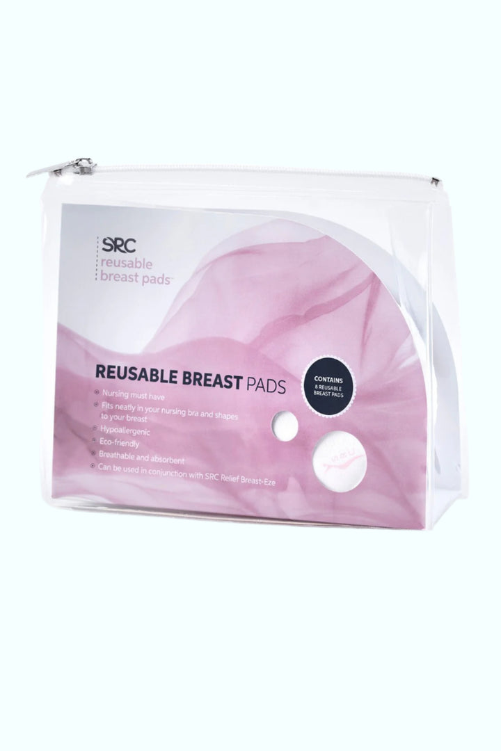 SRC Reusable Bamboo Breast Pads - 8 pack